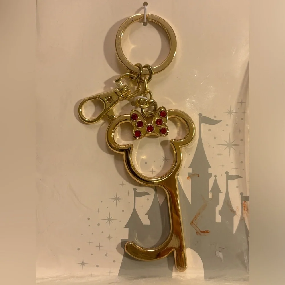 Disney Minnie Door Opener Keychain NEW